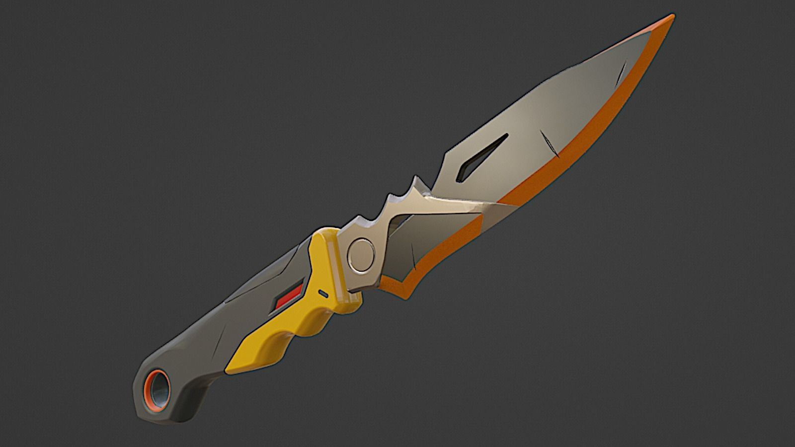Overwatch - Hinotori Kiriko kunai 3D print model_5