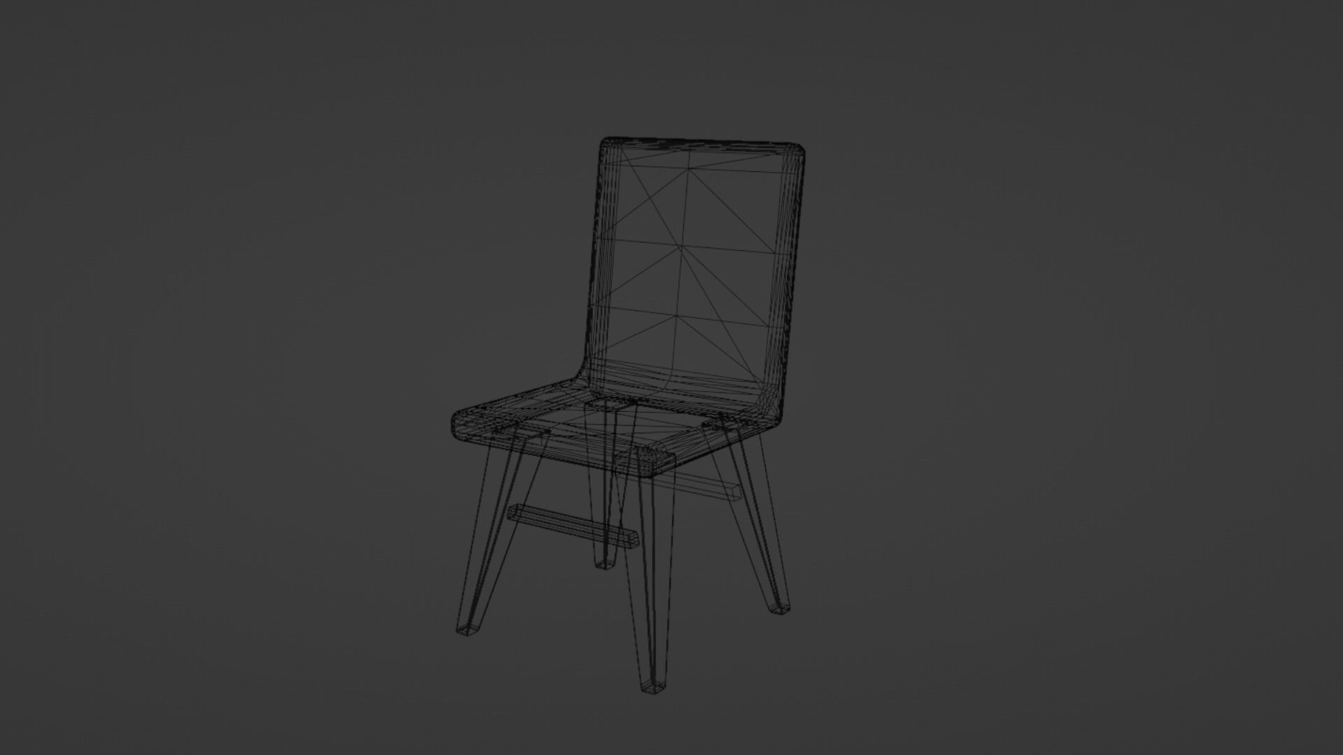 Modern Chair Game ready Low-poly 3D model_3
