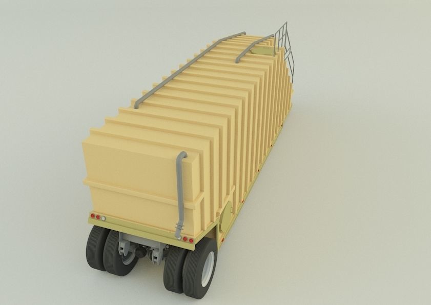 Frac Tank trailer model 3D model | CGTrader