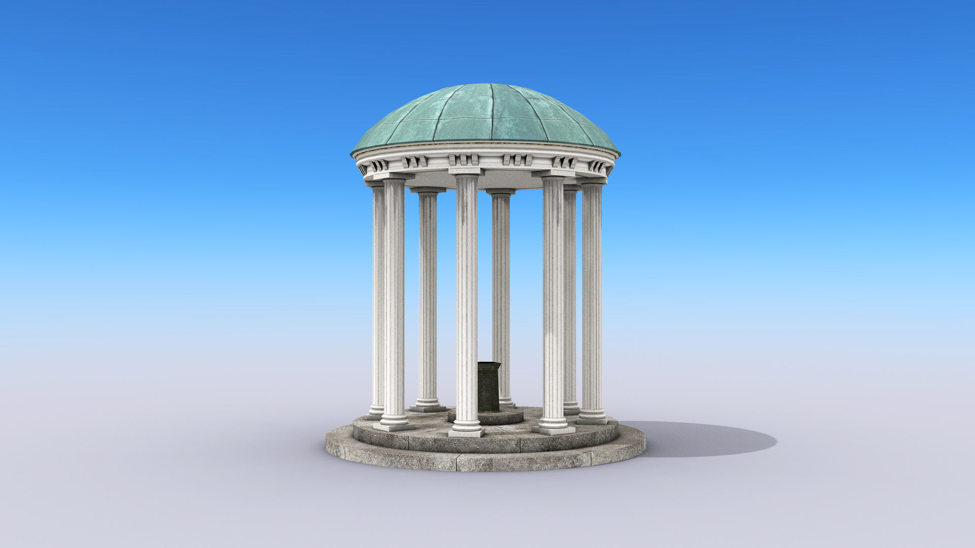 Old Well Low-poly 3D model_4