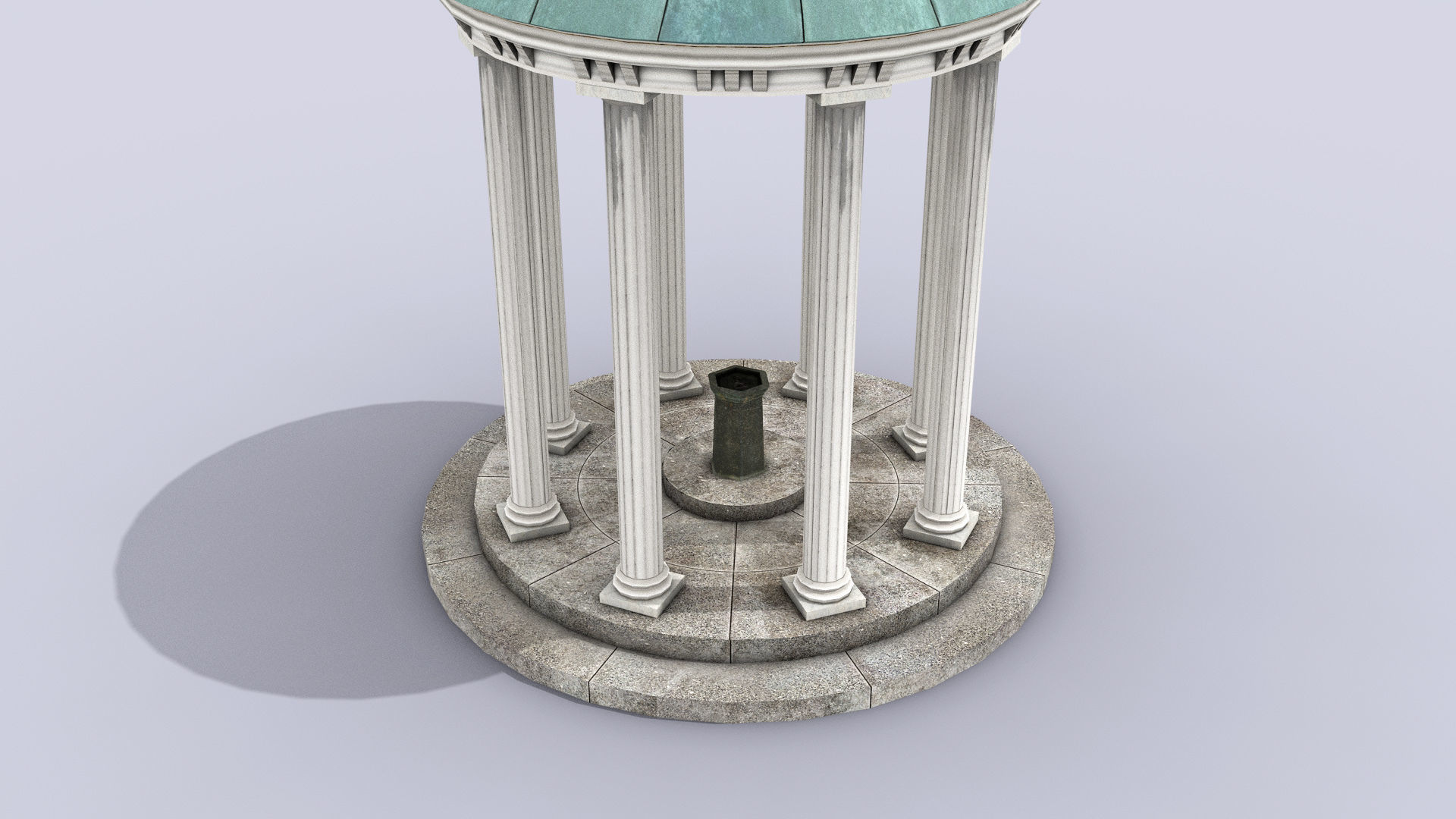 Old Well Low-poly 3D model_2