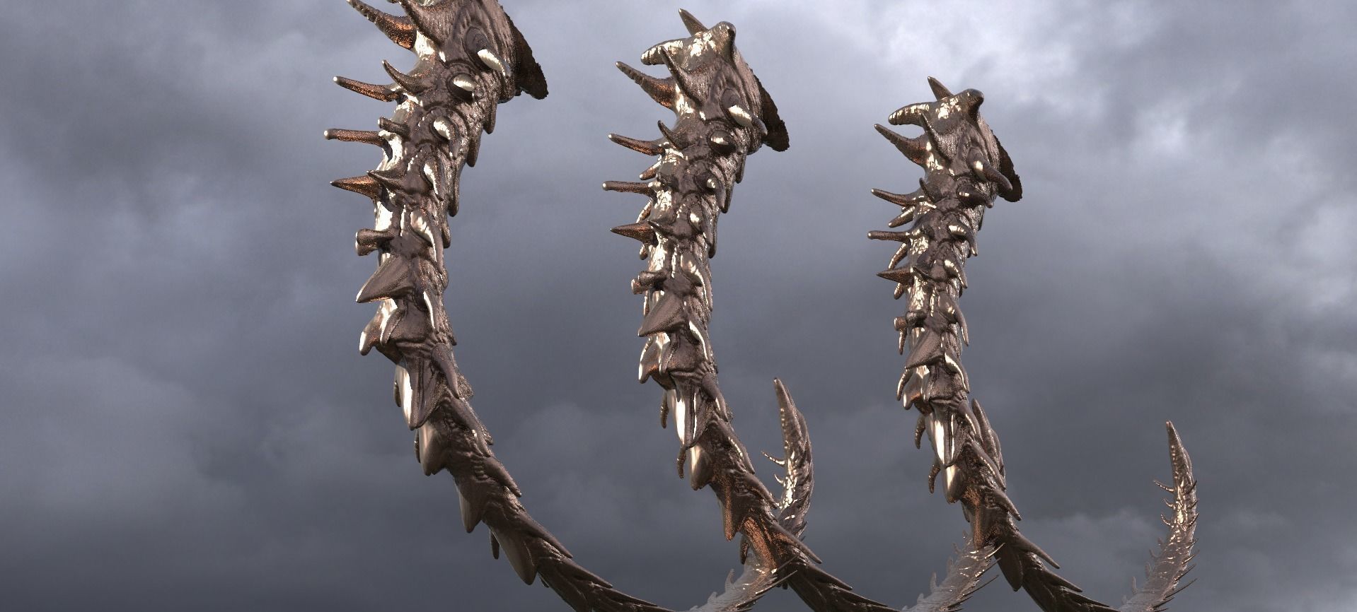 Armageddon Dragon Tail 2  3D model_1