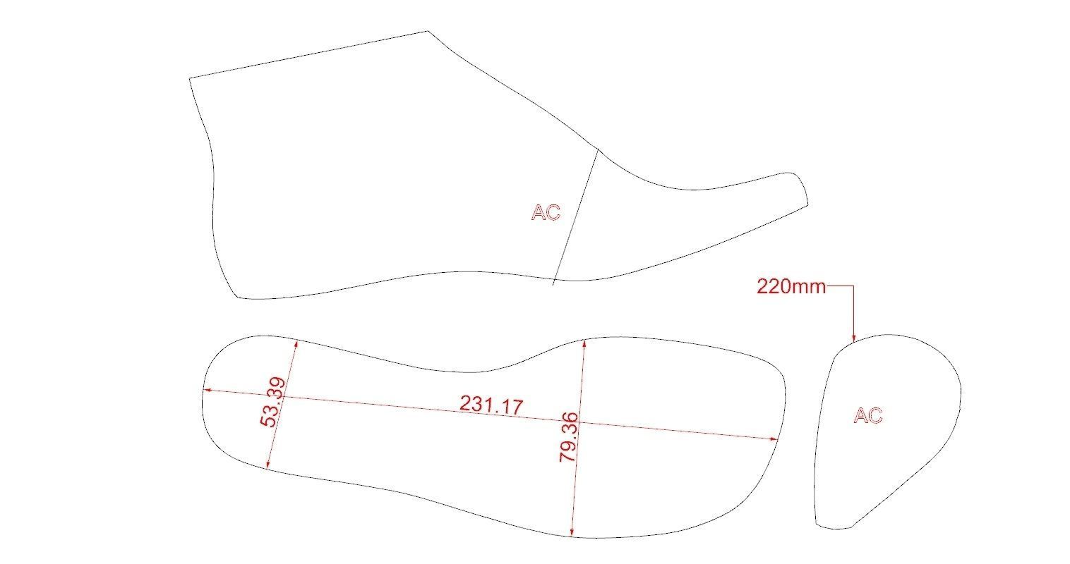 Female Shoe Last 3D print model_7