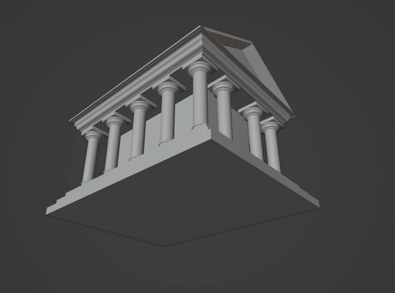 3D Game ready Bank Illustration Cartoon Model Low-poly 3D model_2