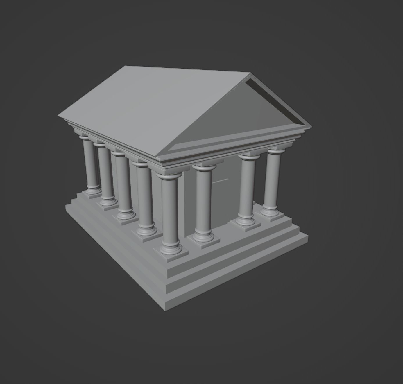 3D Game ready Bank Illustration Cartoon Model Low-poly 3D model_14