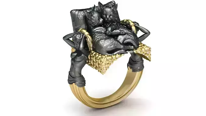 Cat Ring Jewelry Kitten