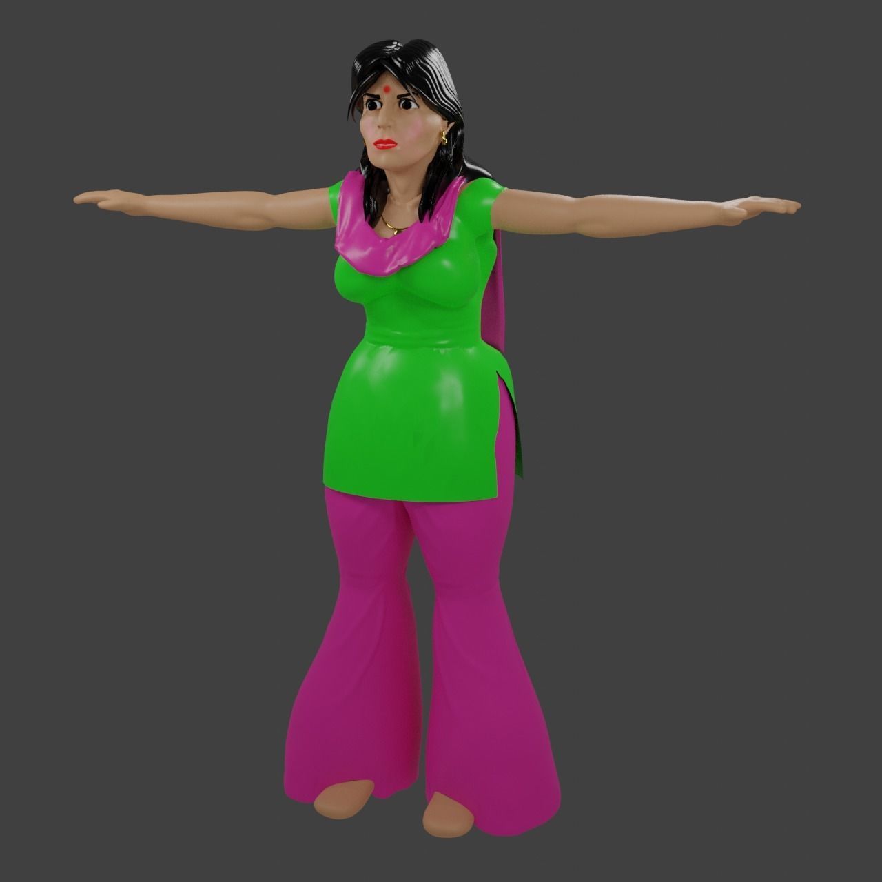 Indian Female 3D Model 3D model_1