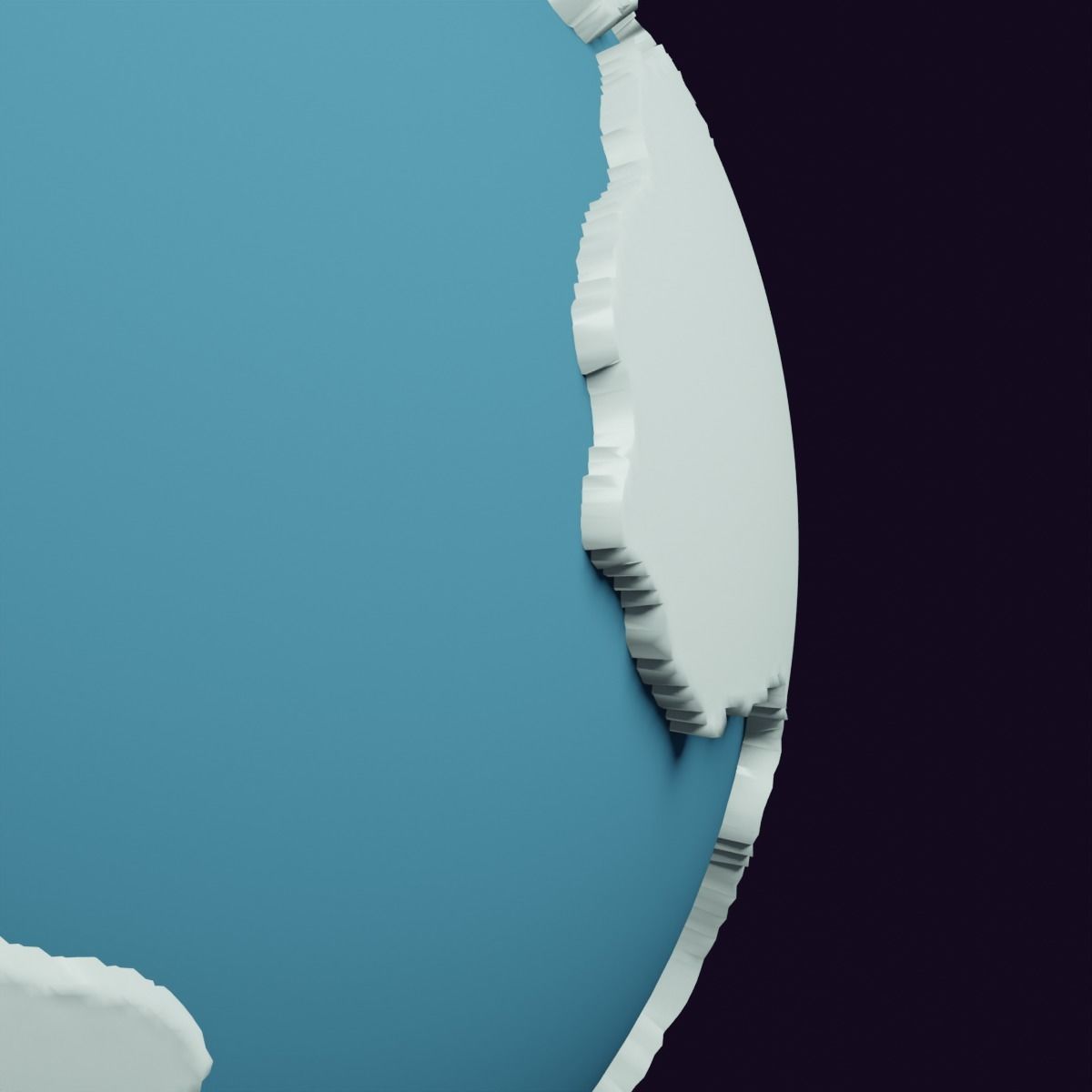 Earth 3D Model Game Ready Cartoon Illustration Low-poly 3D model_2