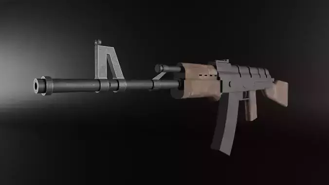 Gun AK-47 3D model