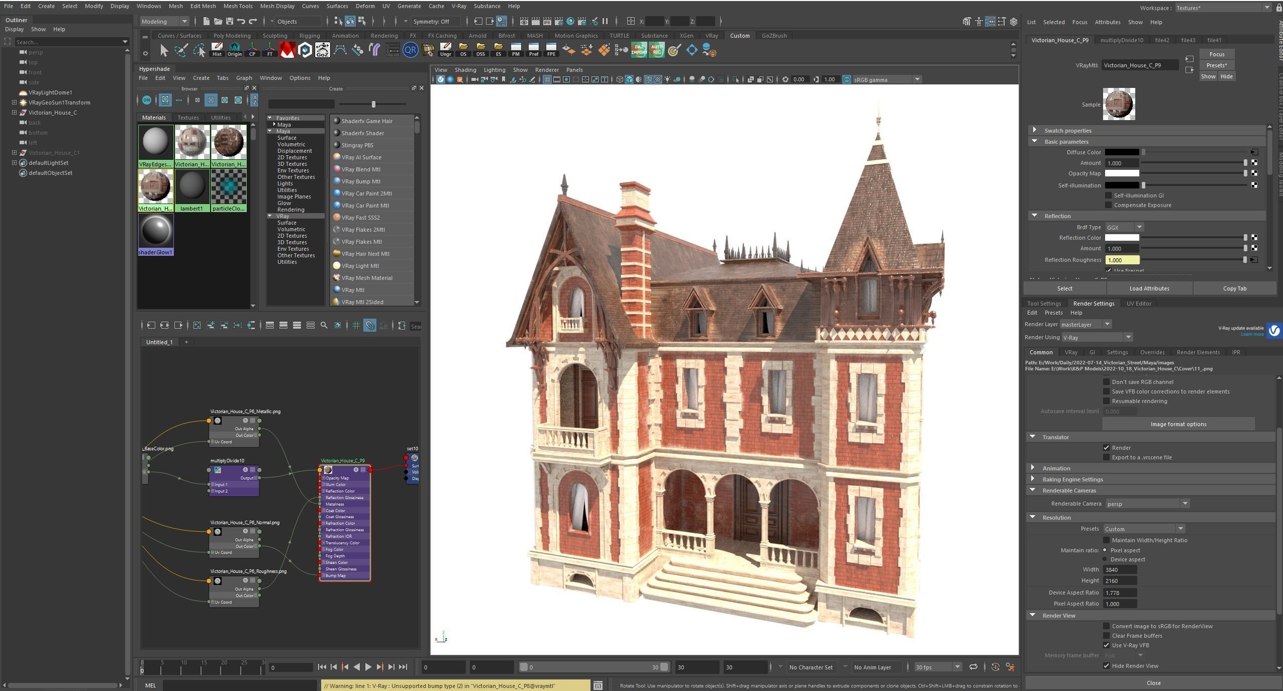 Victorian House 3D model_12