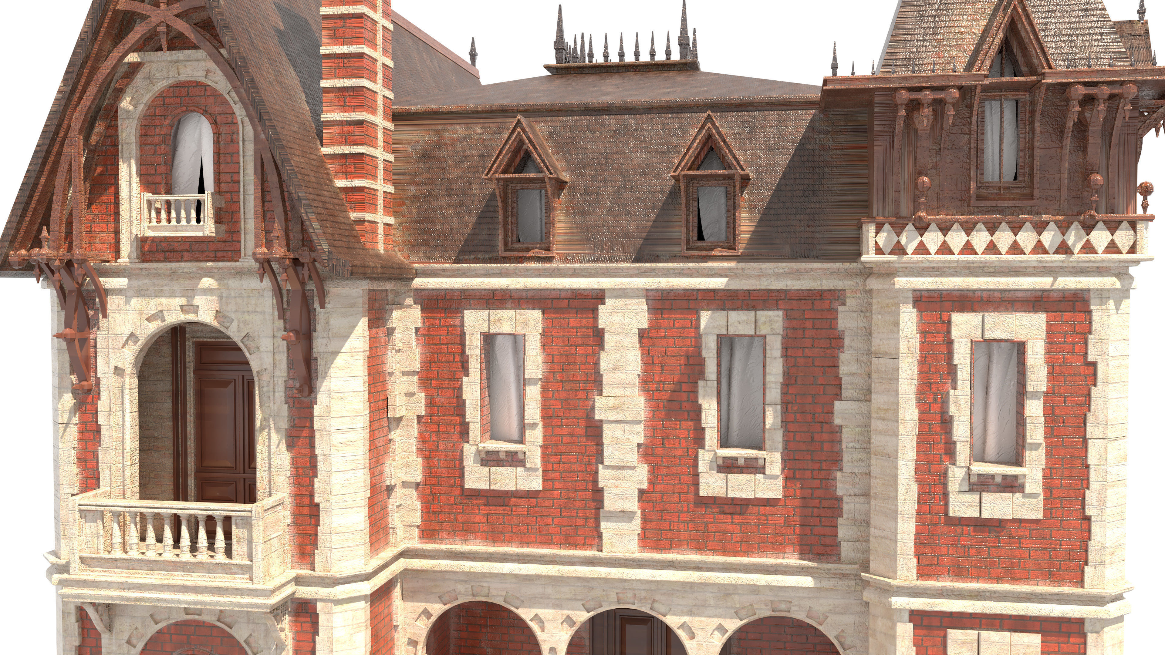 Victorian House 3D model_8
