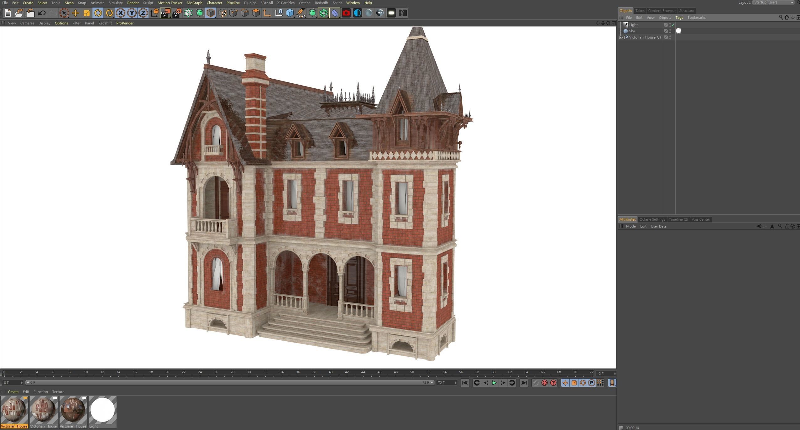 Victorian House 3D model_13