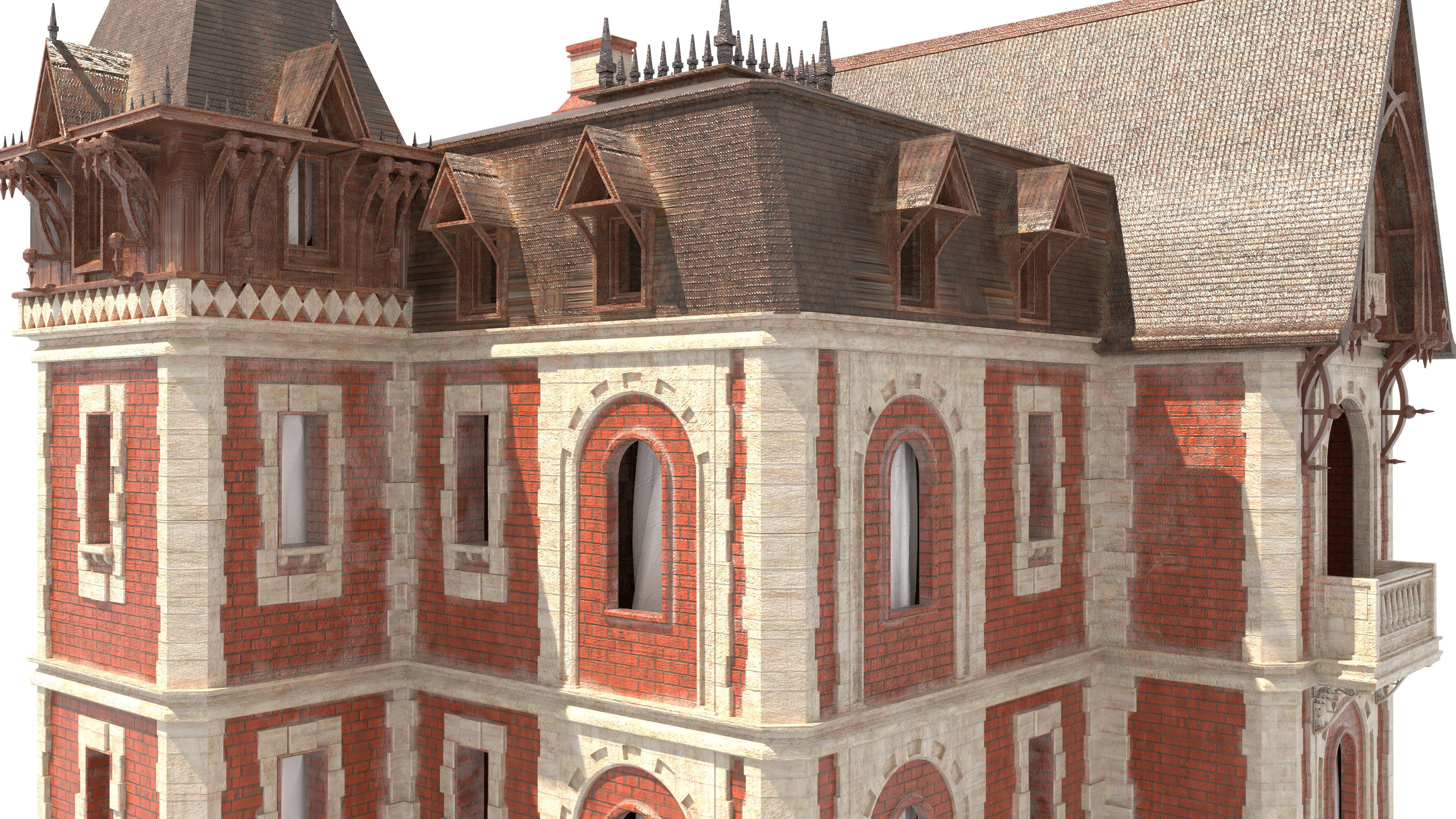 Victorian House 3D model_10