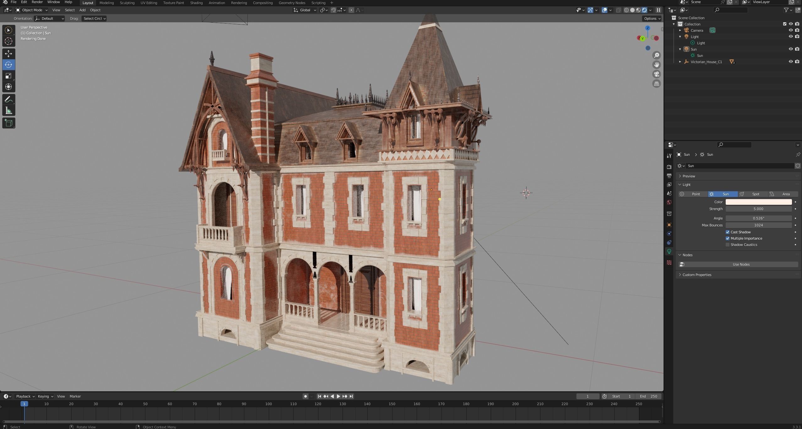 Victorian House 3D model_14