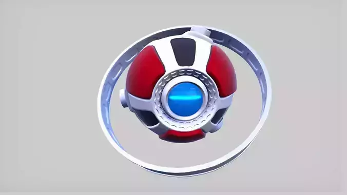 Simple Sci-Fi Probe Low-poly 3D model