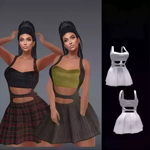 VESTIDO 3 dress with stripes