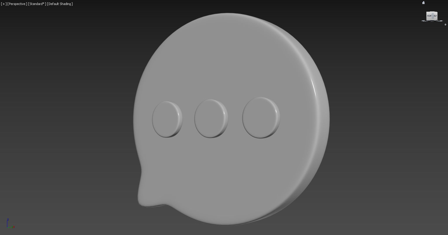 chat icon 3D model_1