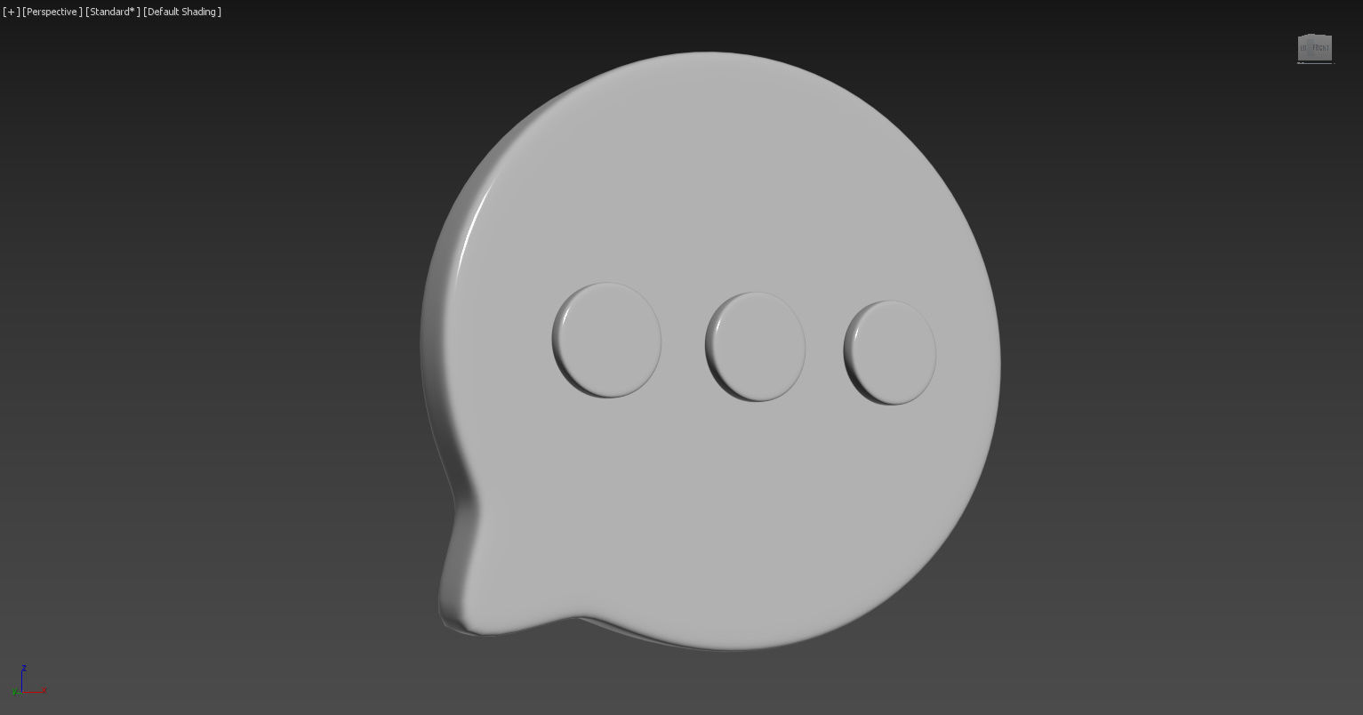 chat icon 3D model_9