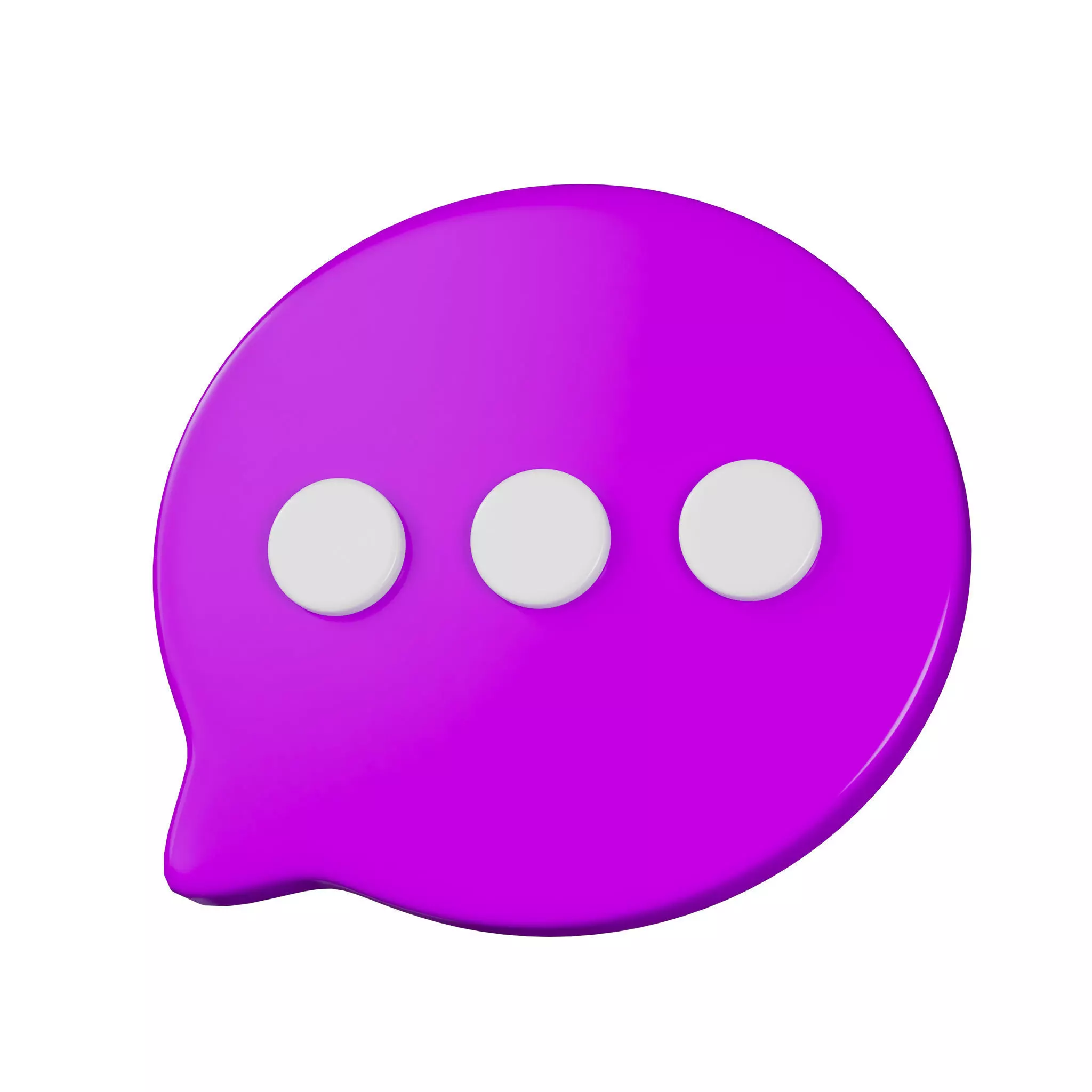 chat icon 3D model_0