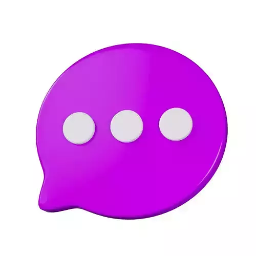 chat icon 3D model