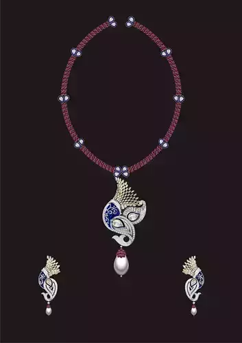 Women Earrings Pendant Set