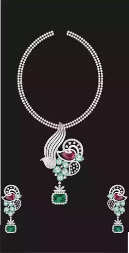 Women Earrings Pendant Set