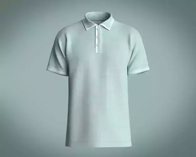Mens Light Green Polo Shirt