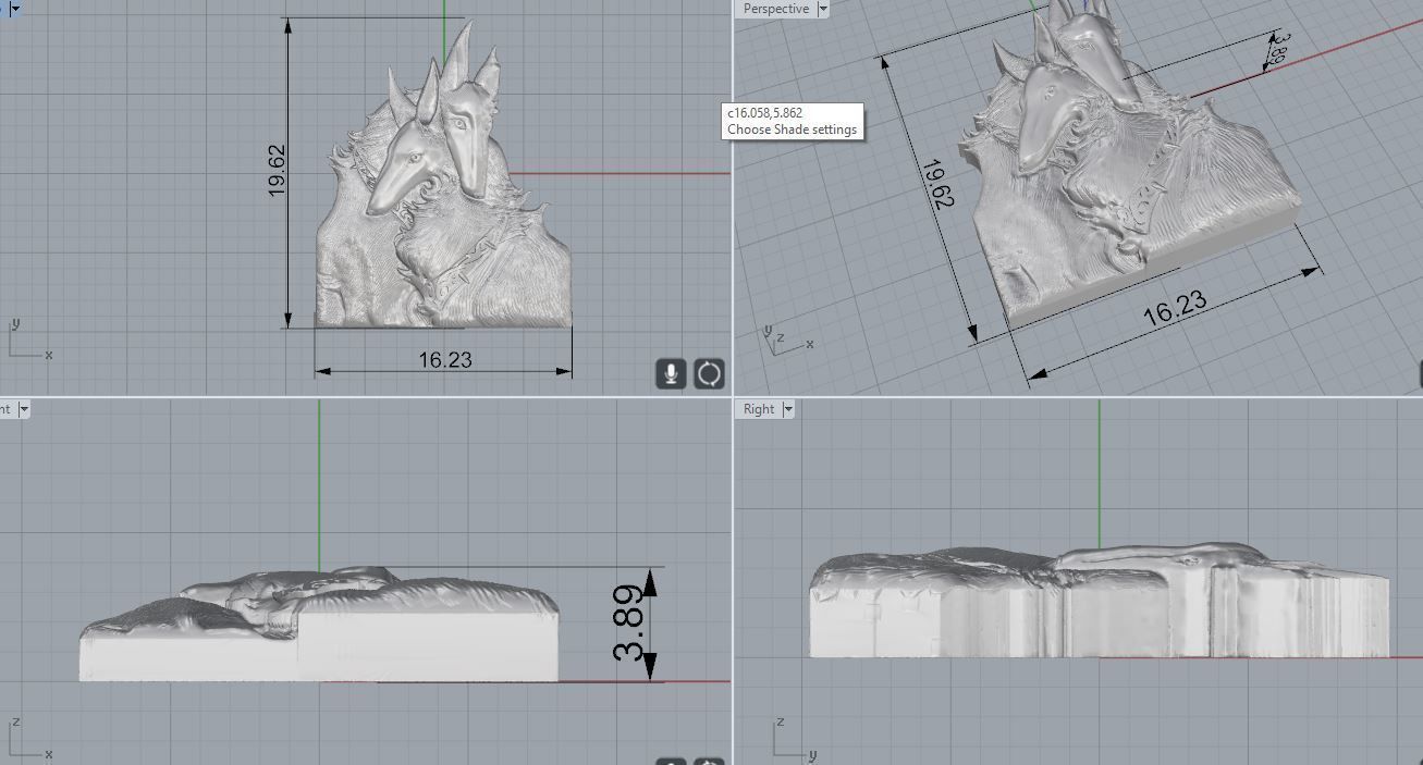 print dog pendant 3D print model_9