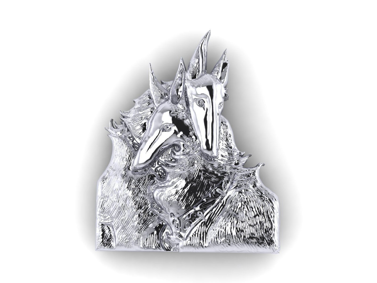 print dog pendant 3D print model_10