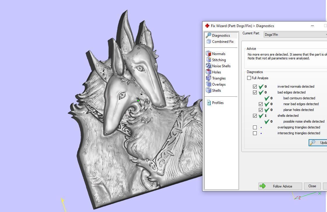 print dog pendant 3D print model_5