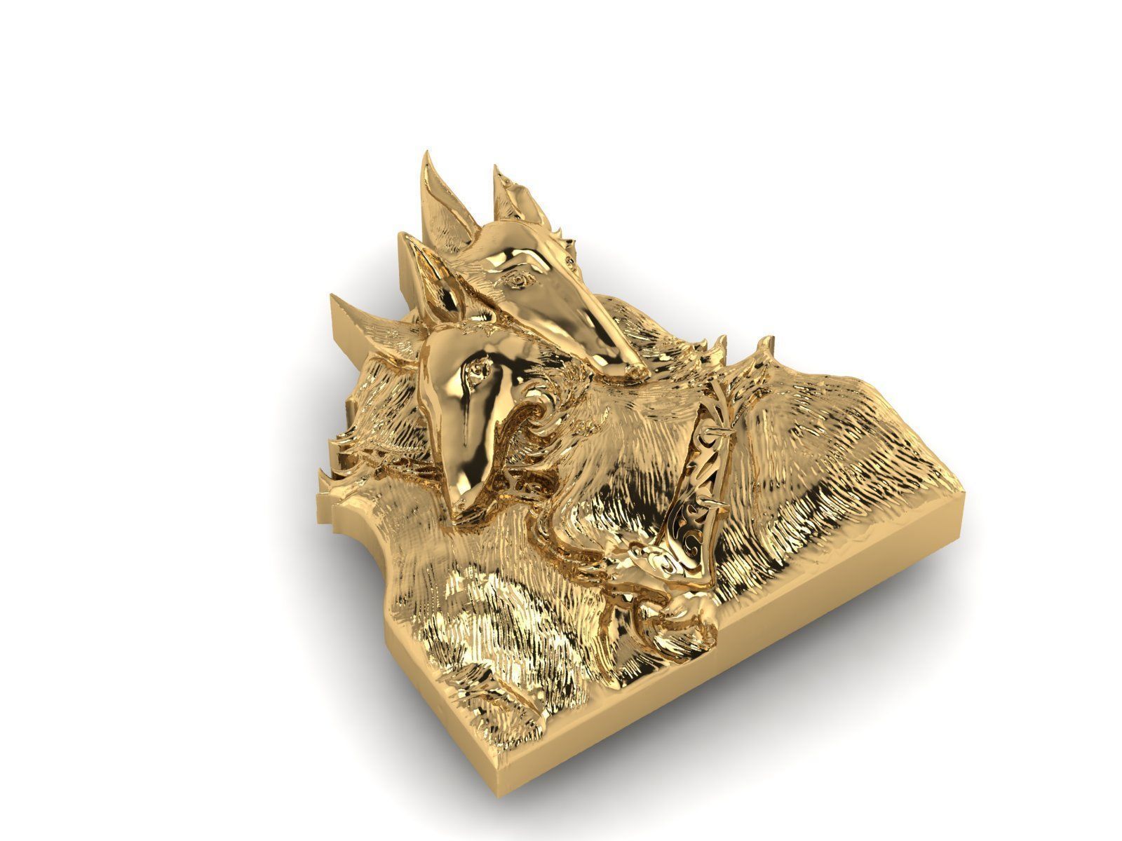 print dog pendant 3D print model_1