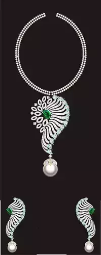 Women Earrings Pendant Set