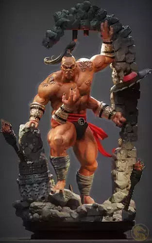 mortal kombat goro 3D print model