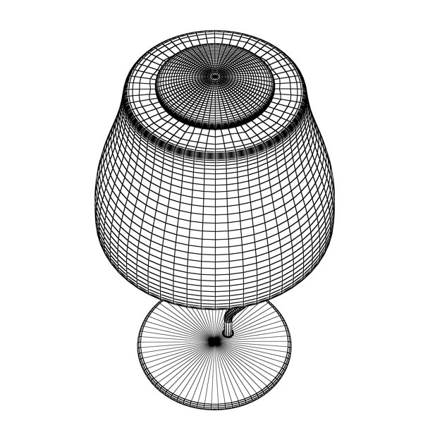 Modern Table Lamp 02 Circle T 28 3D model_11