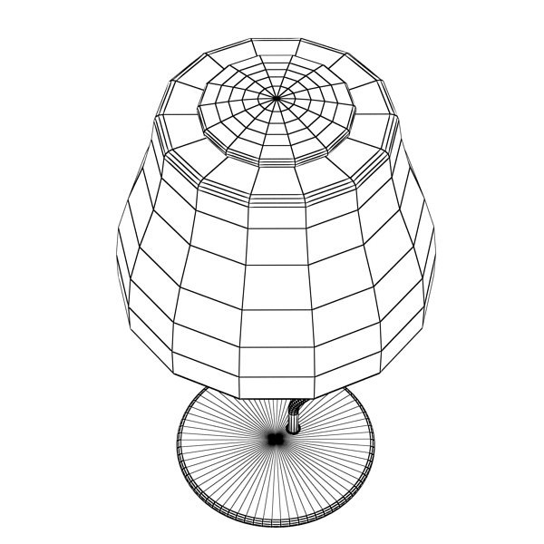 Modern Table Lamp 02 Circle T 28 3D model_10