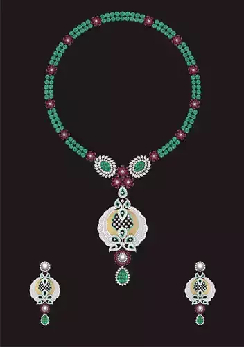 Women Earrings Pendant Set