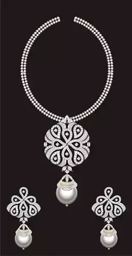 Women Earrings Pendant Set