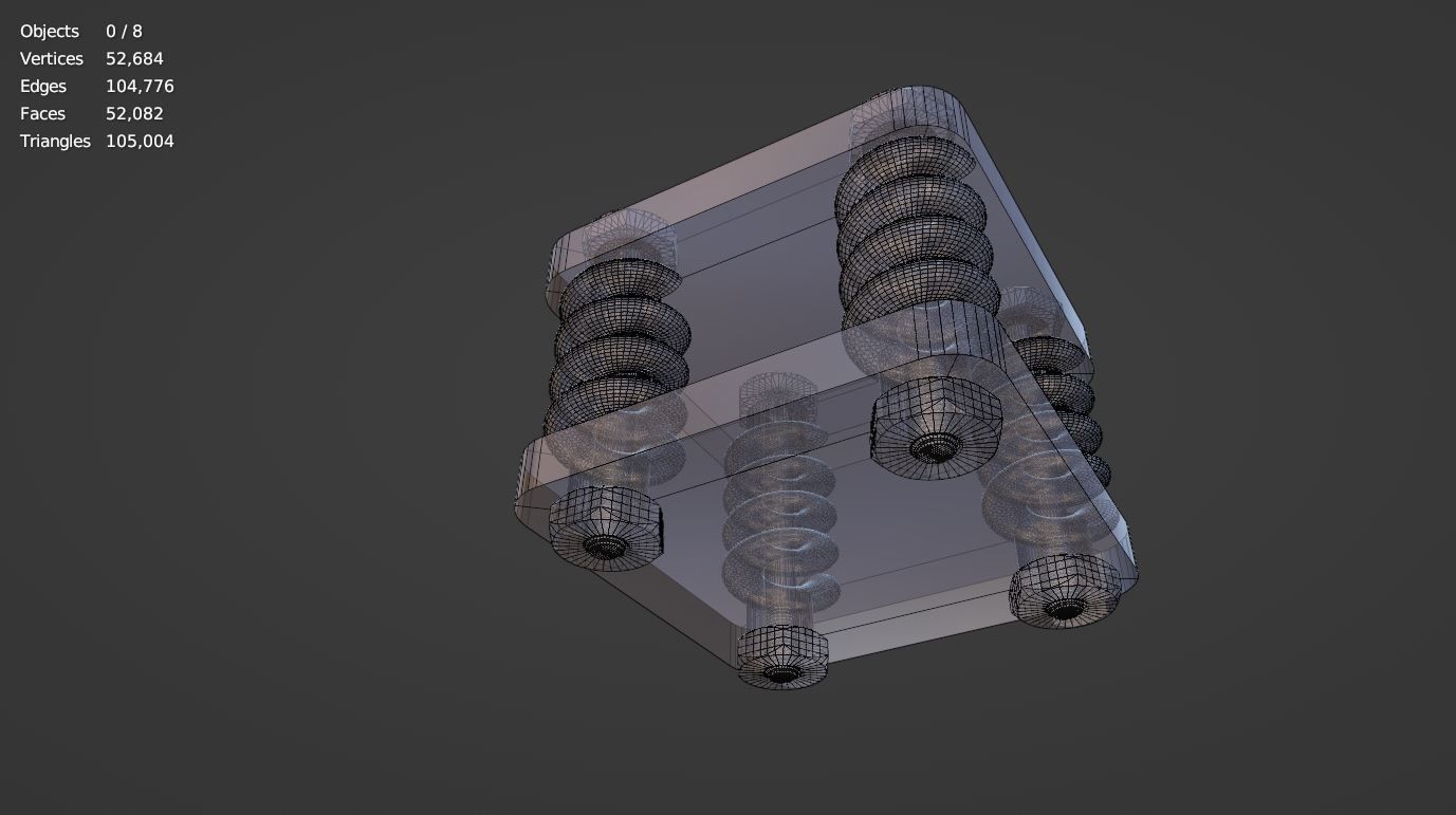 Base Plate Spring Bolt 3D model | CGTrader
