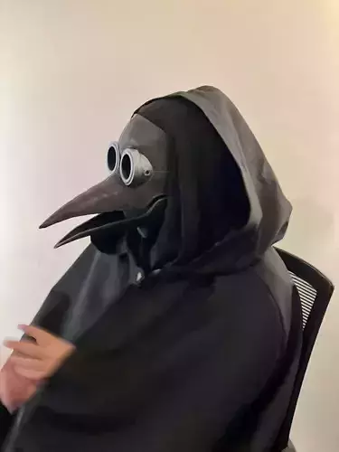 ARTICULATED PLAGUE DOCTOR MASK 3D model