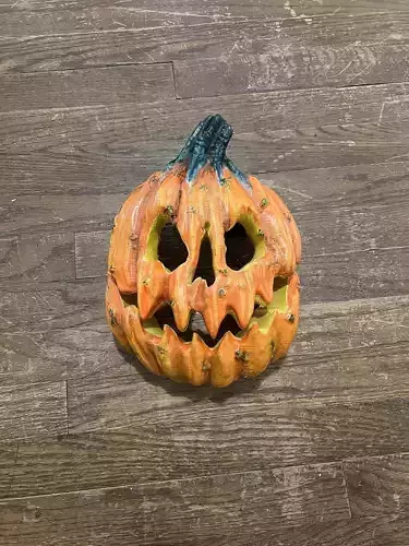 ARTICULATED JACK O LANTERN PUMPKIN MASK