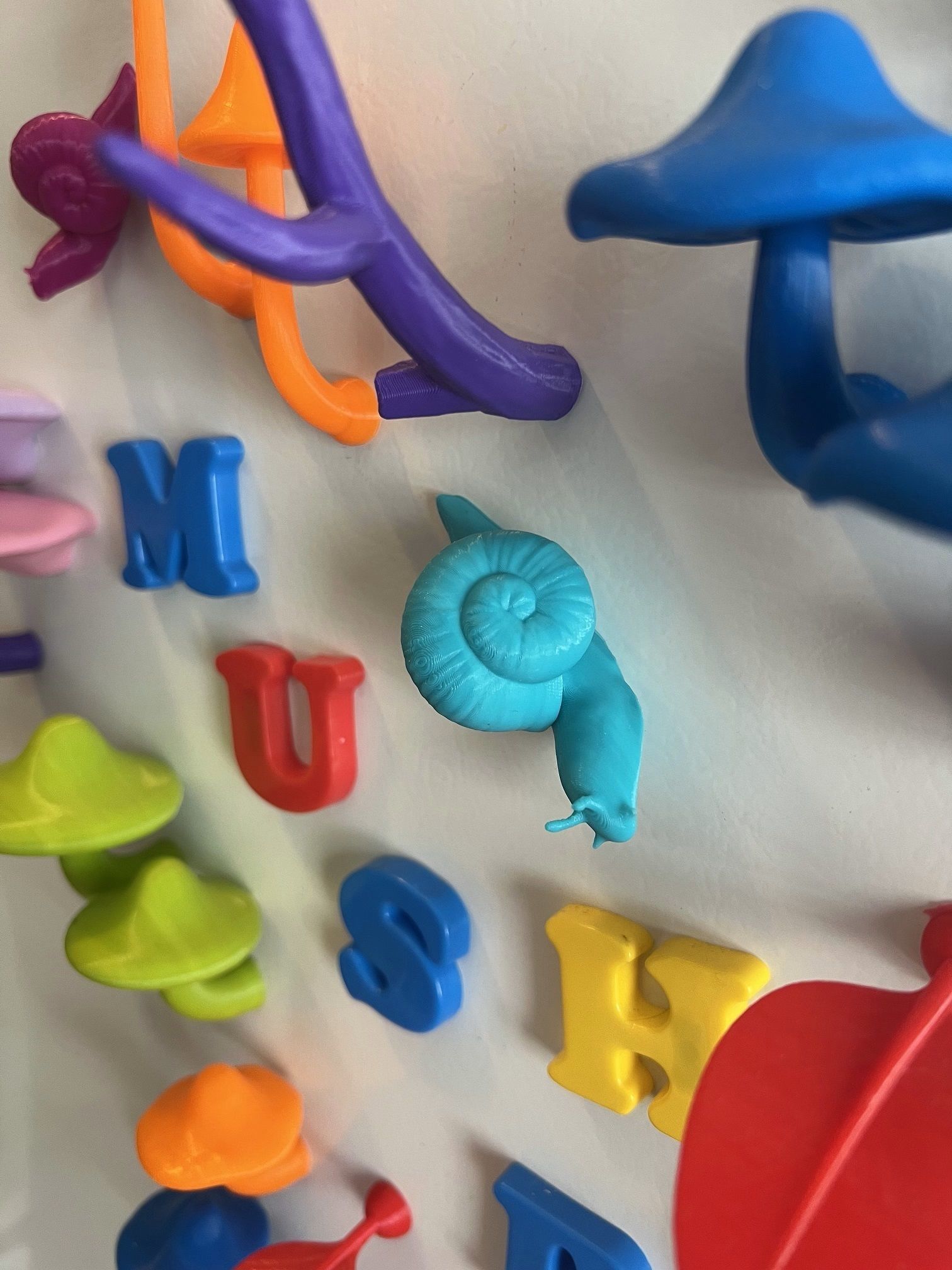 MUSHROOM GARDEN MAGNET SET 3D model_3