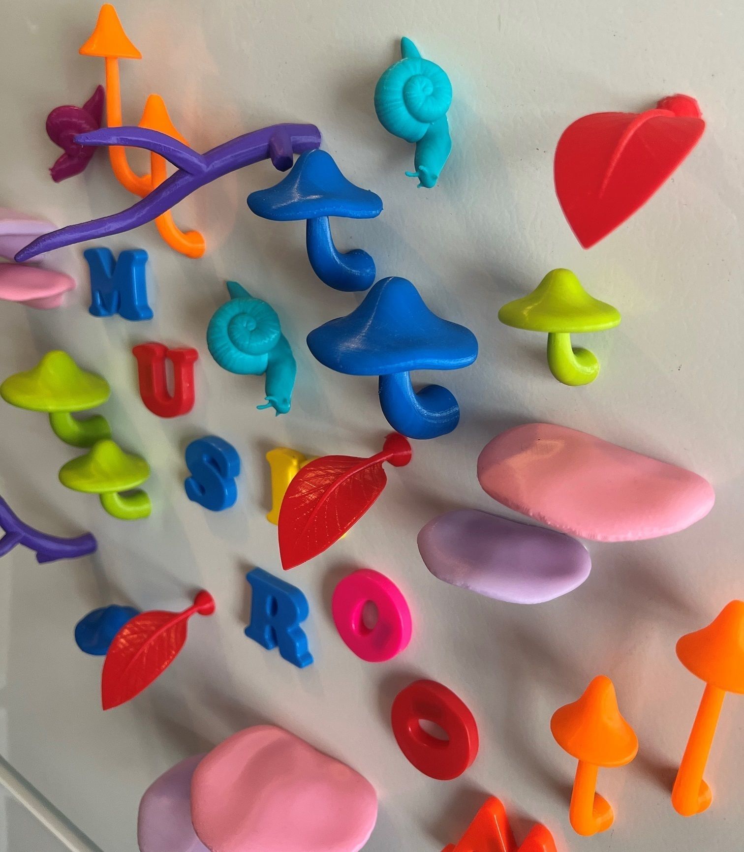 MUSHROOM GARDEN MAGNET SET 3D model_4