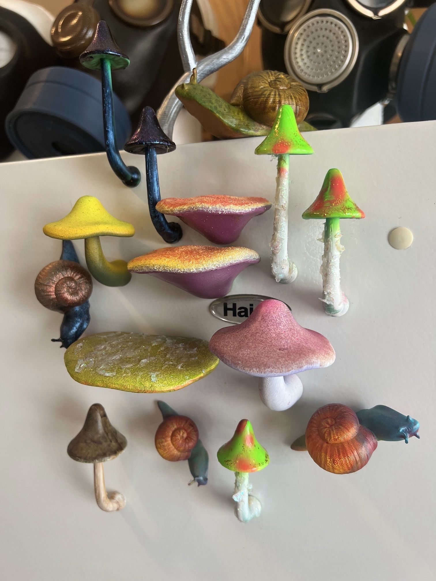 MUSHROOM GARDEN MAGNET SET 3D model_8