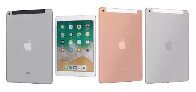 Apple iPad 9 7 6th Gen All Colors  3D model