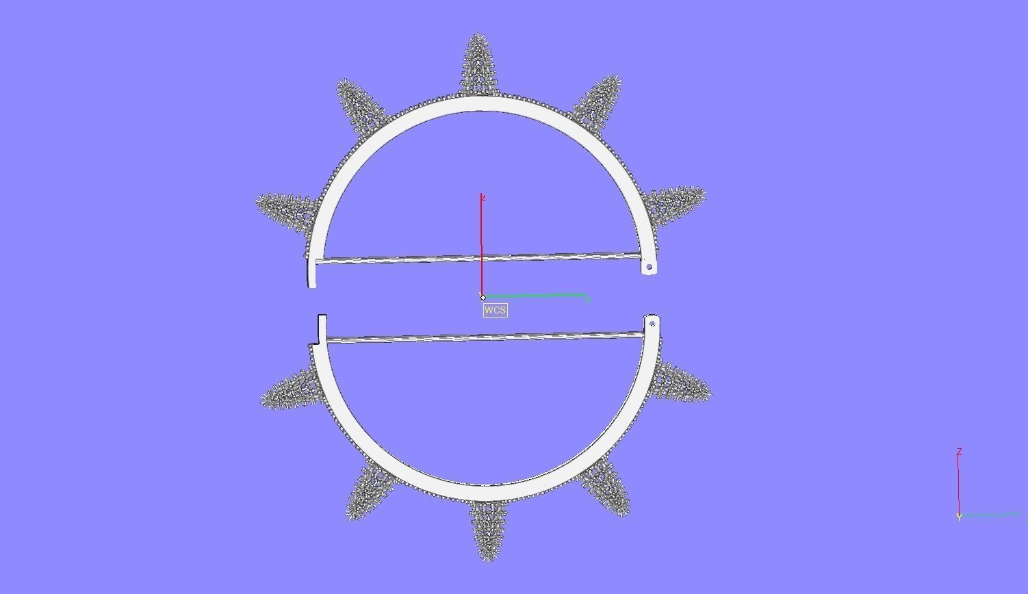 Rivet Stud Bracelets Hip Hop 3D print model_9