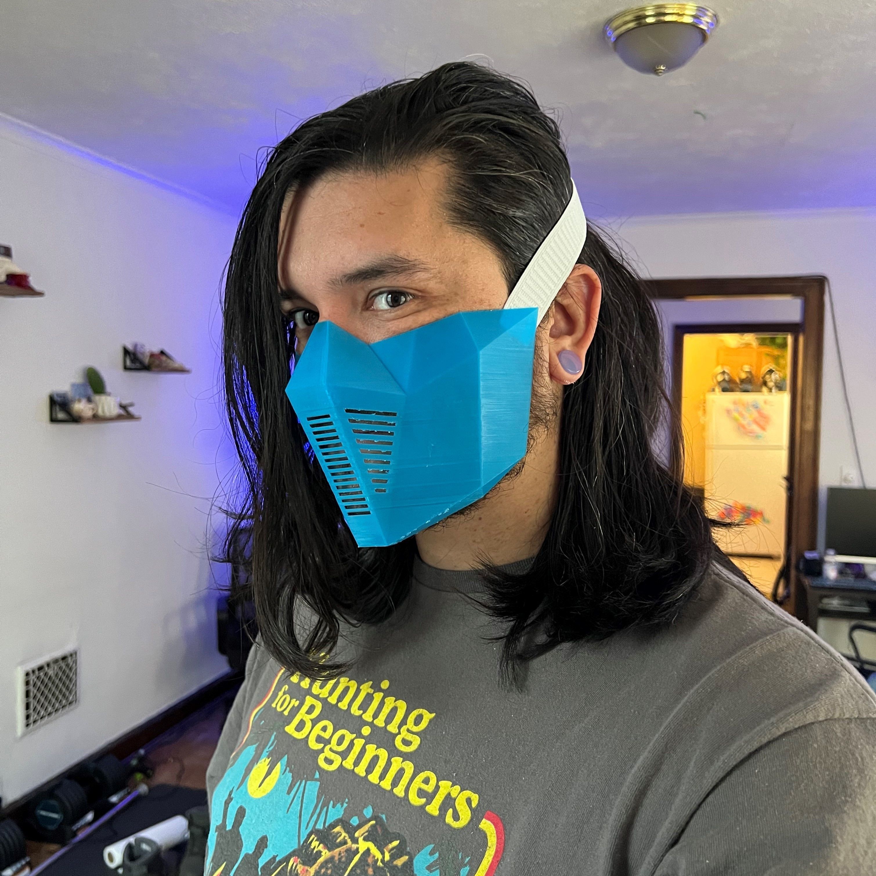 POLYGON HALF MASK 3D model_2