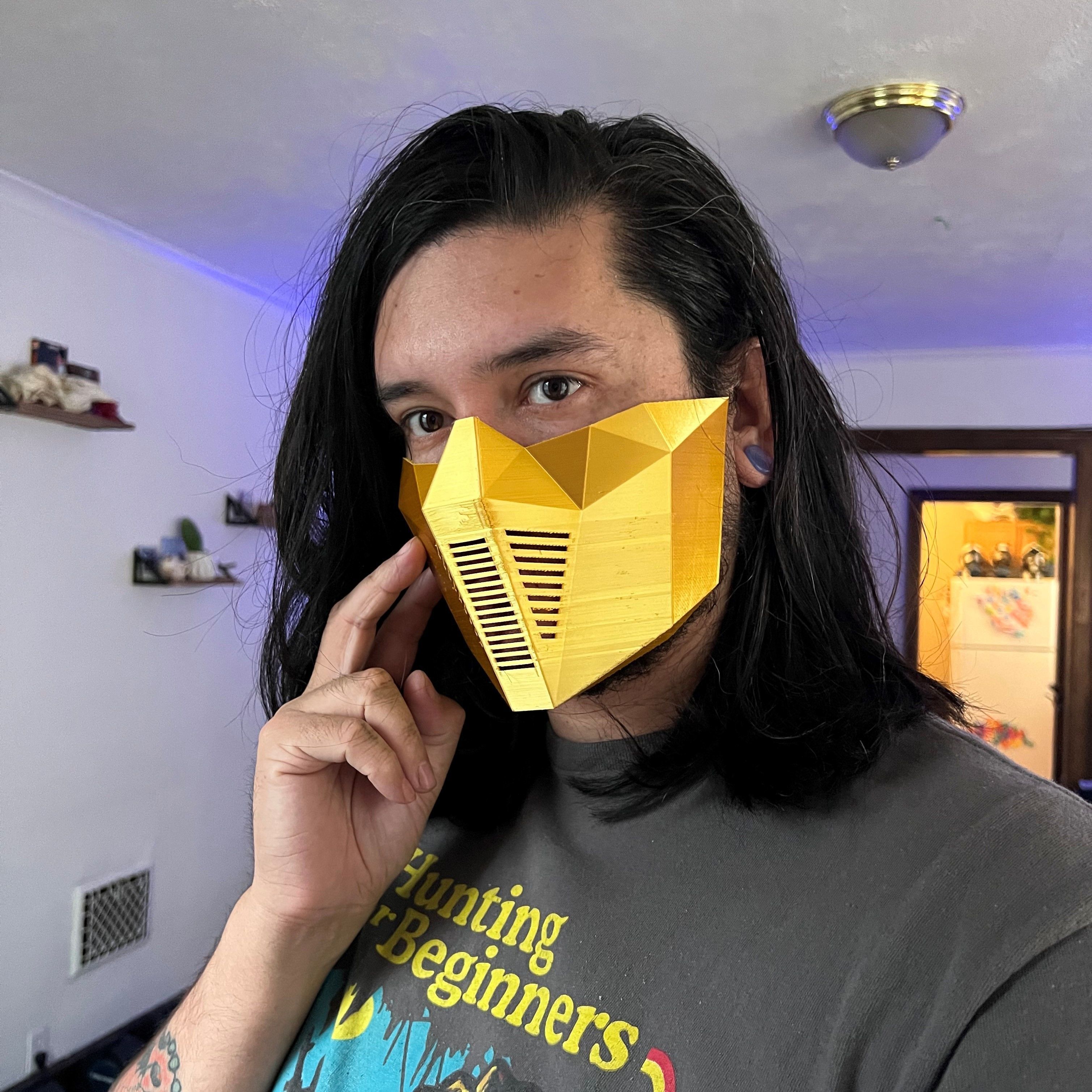 POLYGON HALF MASK 3D model_1