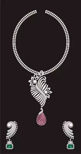 Women Earrings Pendant Set