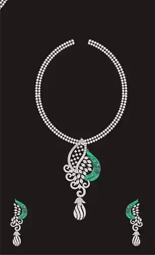 Women Earrings Pendant Set