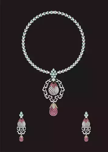 Women Earrings Pendant Set